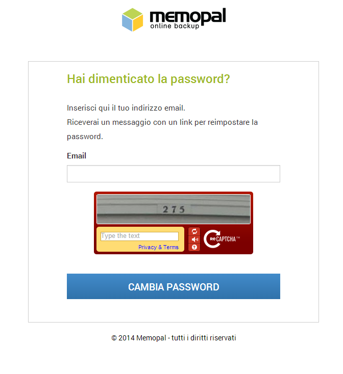 recuperare-password-memopal